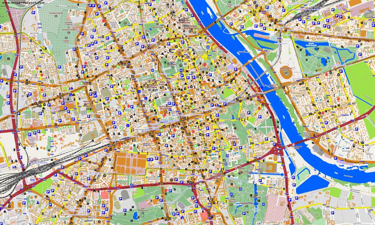 Mapa Warszawy w trybie offline 