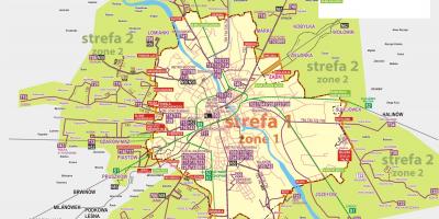 Mapa Warszawy autobusem 