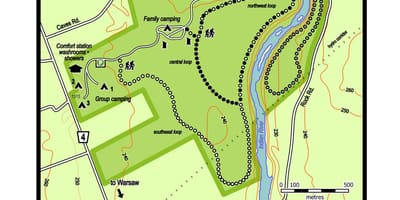Mapa Warszawy jaskinie 